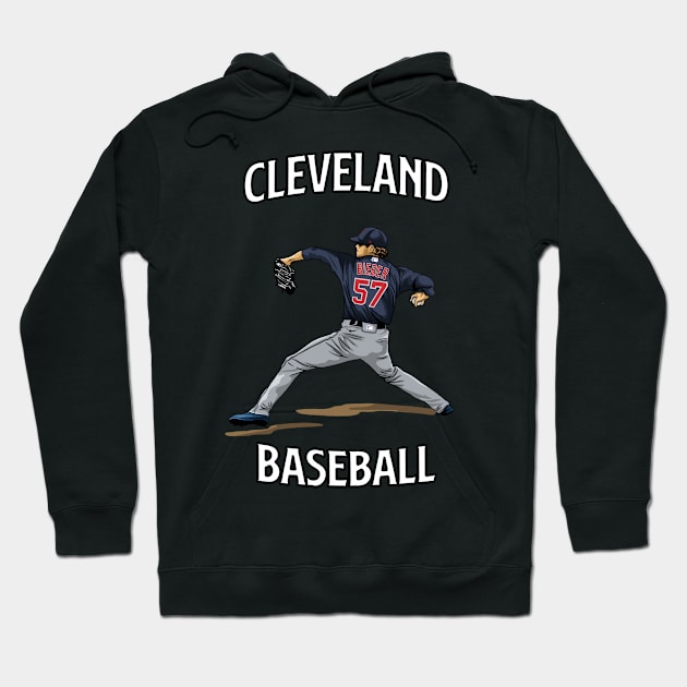 CLEVELAND BASEBALL Hoodie by AWANG ART STUDIO